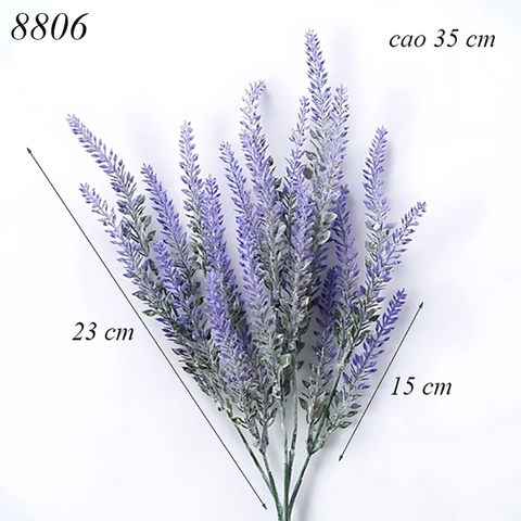 Cành hoa oải hương tím xanh TQ