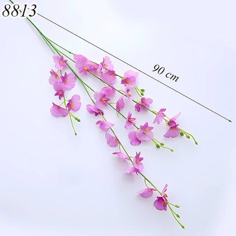 Cành hoa phong lan tím đậm TQ