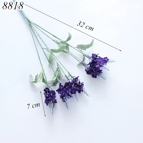 Cành hoa lavender tím đậm TQ