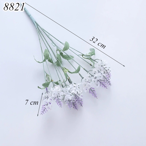Cành hoa lavender trắng TQ