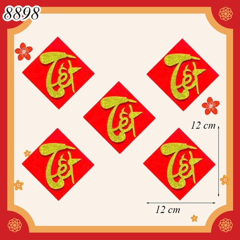 SCG - Set 5 Thẻ Chữ Tết Nhũ HD