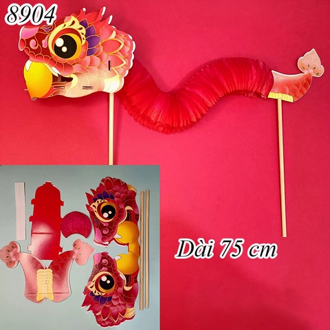 Giấy gấp hình rắn dỏ đầu to TQ