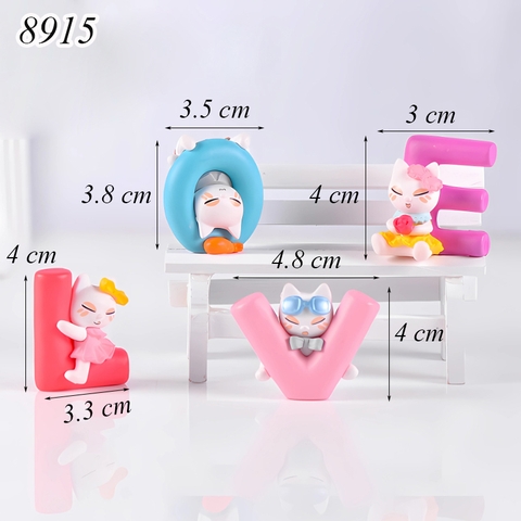Tượng 4 Mèo Cầm Chữ LOVE TQ