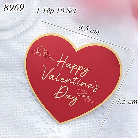 SCG-Set 10 tim đỏ Happy Valentine's Day TQ