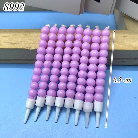 Vỉ 8 nến xoắn bi tím