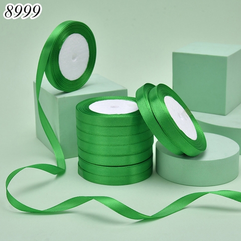 Cuộn 22m Ruybang trơn khổ 1cm Xanh Lá Đậm