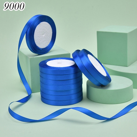 Cuộn 22m Ruybang trơn khổ 1cm Xanh Dương Đậm