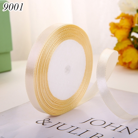 Cuộn 22m Ruybang trơn khổ 1cm Trắng Sữa