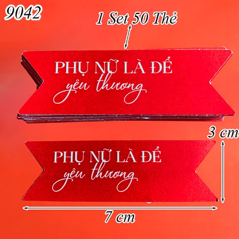 Túi 50 thẻ phụ nữ là để yêu thương