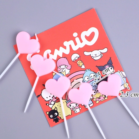 Vỉ 5 nến trái tim hồng
