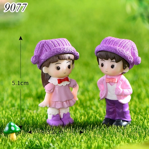 Tượng cặp đôi mũ tím TQ