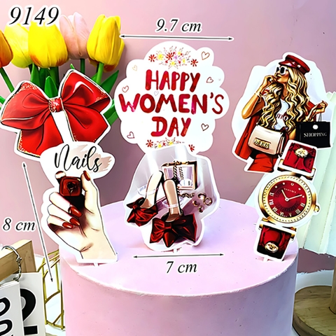 SCG-Set cắm womenday đỏ TP