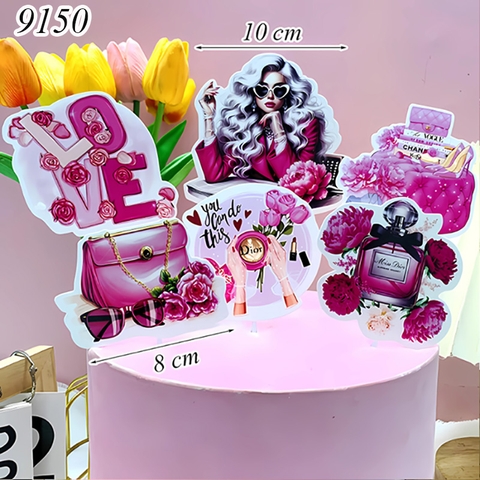SCG-Set cắm cô gái thời trang hồng TP