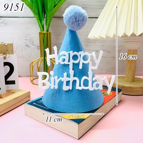 1 Chiếc mũ nỉ Xanh dương nhạt gắn chữ HPBD TP