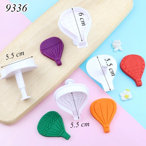 Bộ 4 khuôn ấn bánh hình khinh khí cầu TQ