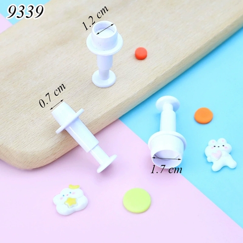 Bộ 3 khuôn ấn bánh hình tròn TQ