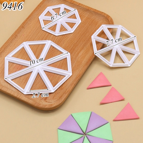 Bộ 3 khuôn ấn bánh hình tam giác TQ