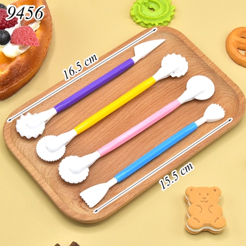 Bộ 4 dụng cụ tạo vân hoạ tiết TQ