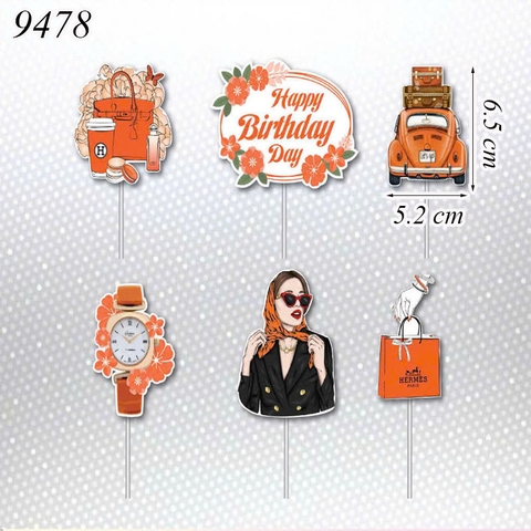 SCG - Set Cắm HPBD Cô Gái HERMES MT