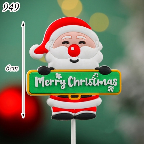 SLC-Silicon ông già ôm bảng merry christmas