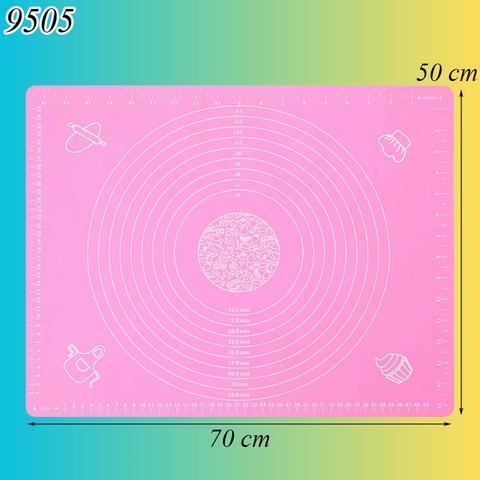 Miếng lót nhào bột silicon hồng size TO (50*70cm) TQ