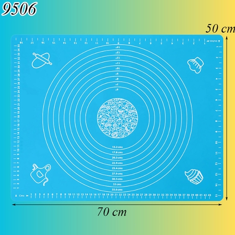 Miếng lót nhào bột silicon xanh dương size TO (50*70cm) TQ