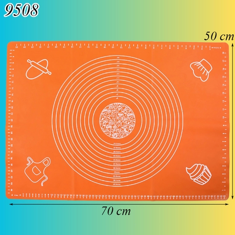 Miếng lót nhào bột silicon cam size TO (50*70cm) TQ