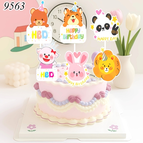SCG - Set Cắm Giấy HPBD Hình Con Vật TP