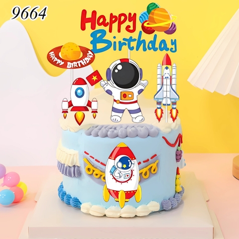 SCG - Set Cắm Phi Hành Gia Happy Birthday TP