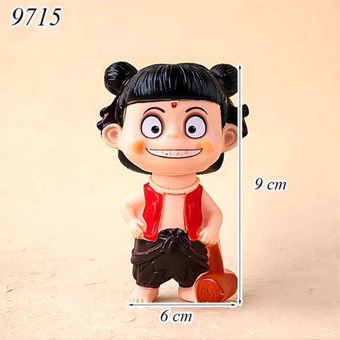 Tượng Natra Chống Tay Cầm Búa Nhựa Dẻo TQ