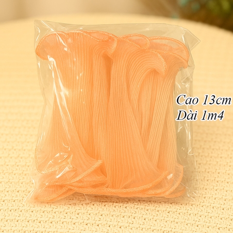 Cuộn Voan Cam 1 Lớp Cao 13Cm Dài 1m4 TP