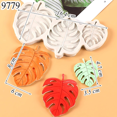 Khuôn Silicon Lá Monstera (3 Lá) TQ