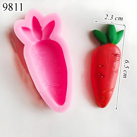 Khuôn Silicon Cà Rốt 1 Mẫu TQ