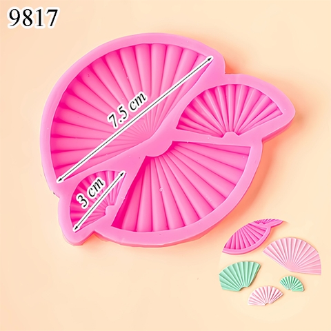Khuôn Silicon Hình Quạt 2 TQ