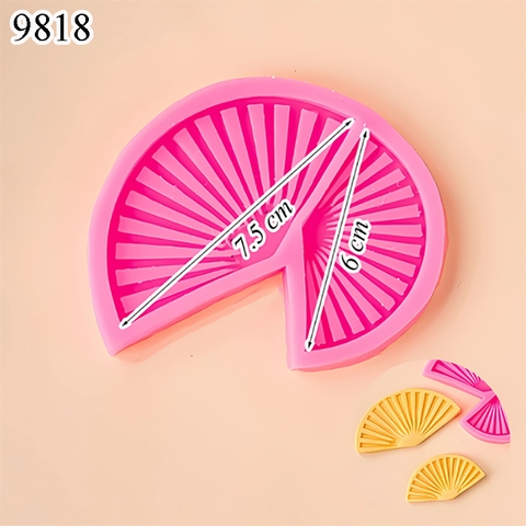 Khuôn Silicon Hình Quạt 3 TQ