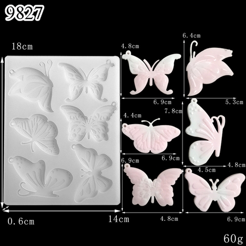 Khuôn Silicon Hình Bướm 3D 8 Mẫu M2 TQ