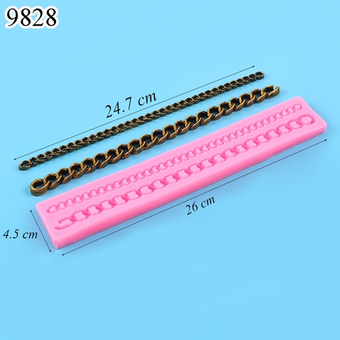 Khuôn Silicon Hình Dây Xích Đôi TQ