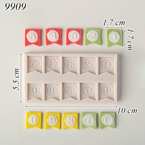 Khuôn Silicon Số Từ 0 Đến 9 TQ