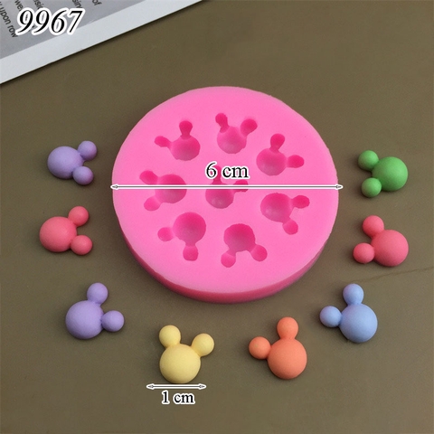 Khuôn Silicon 8 Hình Đầu Mickey Mini TQ