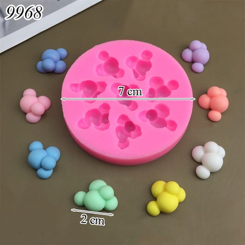 Khuôn Silicon 8 Cụm Mây Bong Bóng Mini TQ