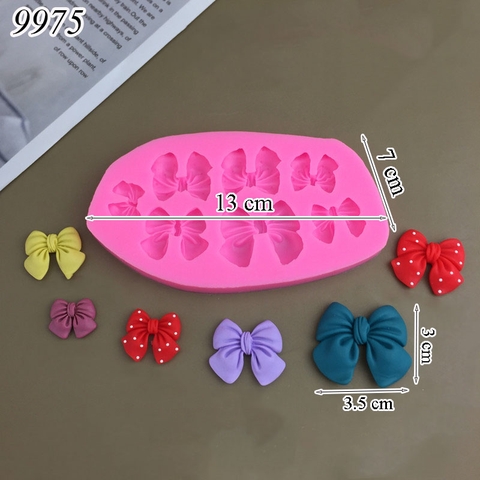Khuôn Silicon 7 Nơ Nhiều Size TQ