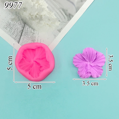 Khuôn Silicon Hoa Dâm Bụt 3D TQ