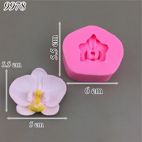 Khuôn Silicon Hoa Lan Hồ Điệp 3D TQ