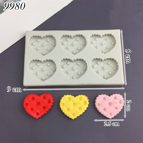 Khuôn Silicon Bánh Quy Tim Mini TQ