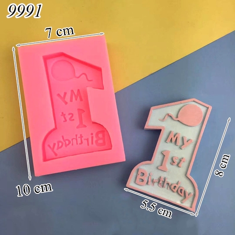 Khuôn Silicon Số 1 “My 1st Birthday” TQ