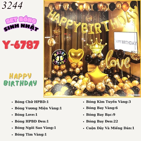 Bóng chữ LOVE vàng 6787 TT
