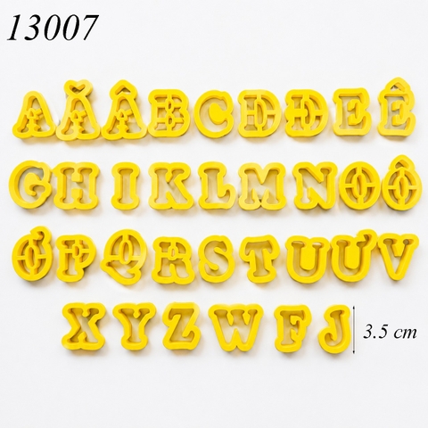 Bộ 33 Khuôn chữcái tạo hình đất sét