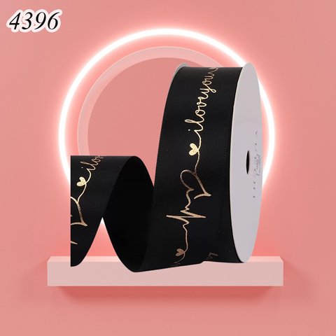 Cuộn 45m Ruybang Love you nhịp tim đen 2.5cm