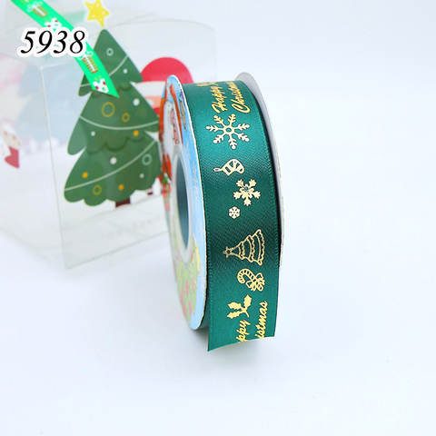 Cuộn 25m Ruybang Noel Xanh Happy Marry 2.5cm