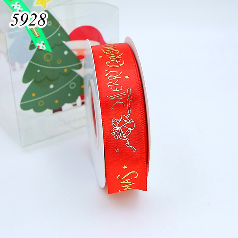 Cuộn 25m Ruybang Noel Đỏ Chuông Merry 2.5cm